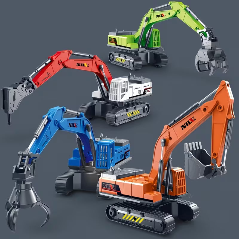 Remote Control Mini Excavator Construction – Remote Digger with Realistic Arm Movement