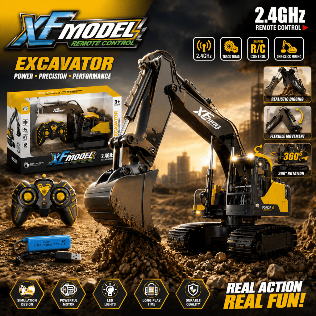 2.4GHz Remote Control Excavator Construction Machine with Full Function Control