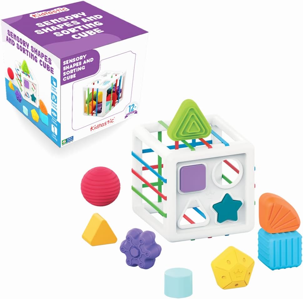 Early Shape Sorting  Learning Sensory Activity Cube for Toddlers