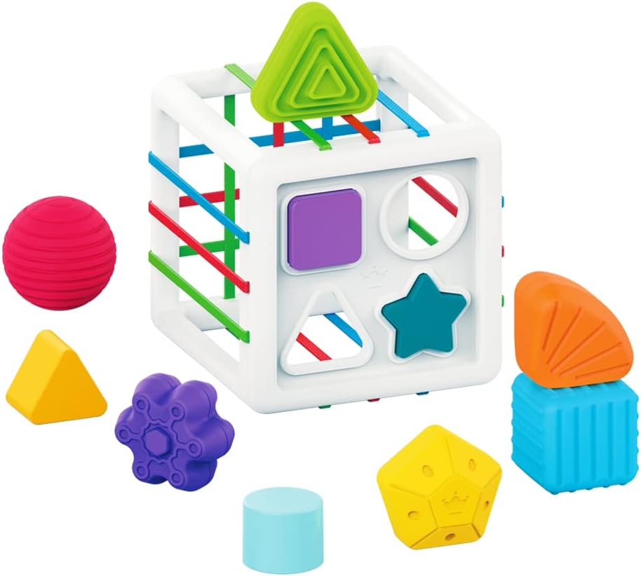 Early Shape Sorting  Learning Sensory Activity Cube for Toddlers