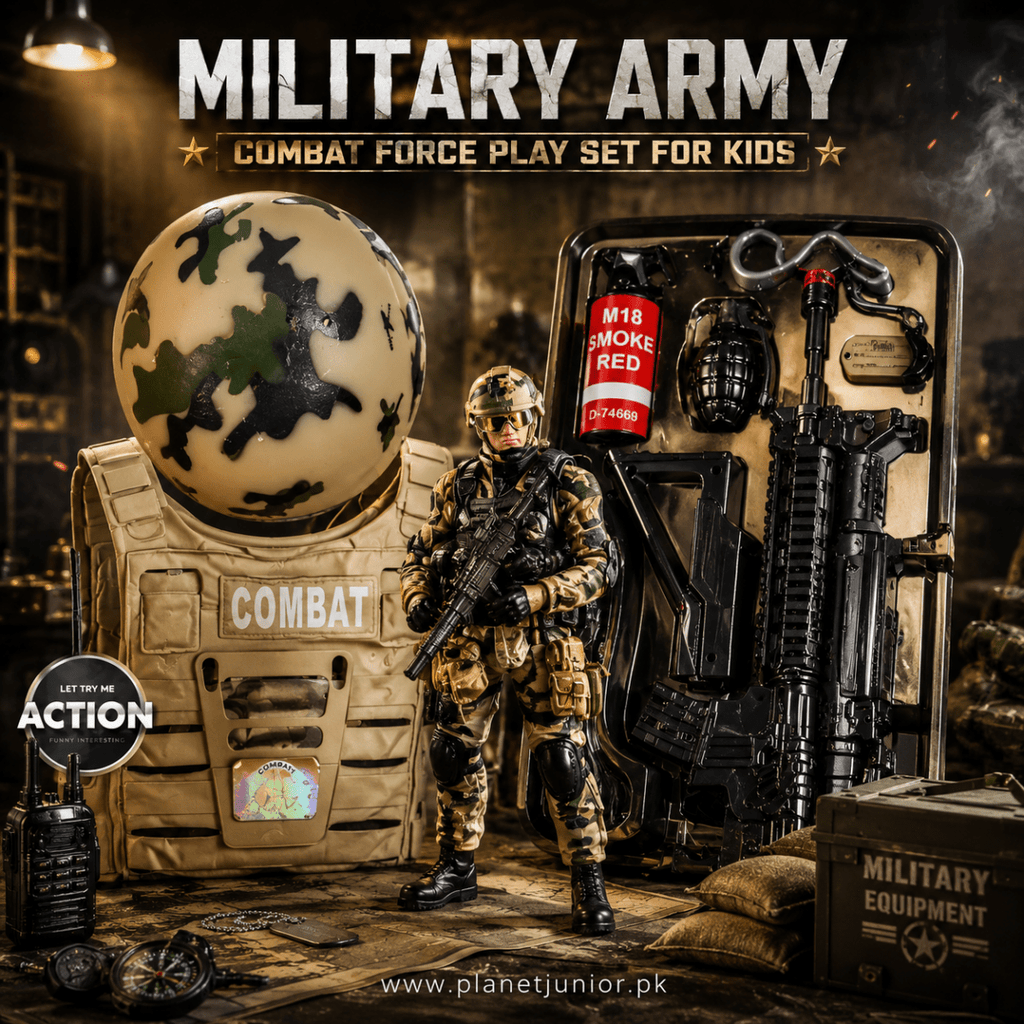 Military Army Combat Force Roleplay Set for Kids