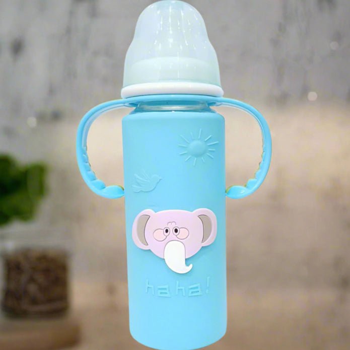 Elephant Baby Feeder 120ml with Soft Silicone Teat