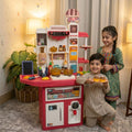 Extra Large Double-Sided Kids Kitchen Playset – 74 PCS Cooking Station