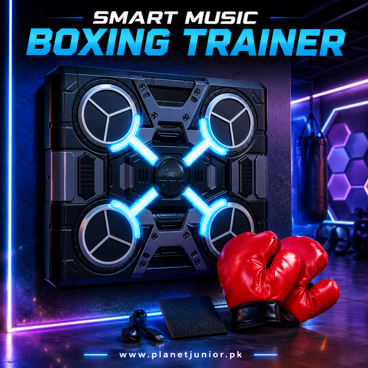 Interactive Wall Mounted Boxing Training Machine for Kids