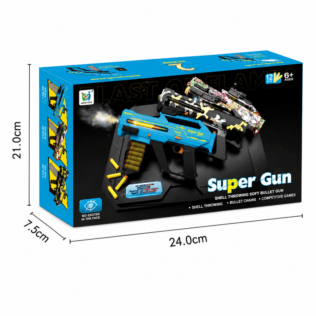 Super Blaster Foam Dart Launcher with Shell Ejecting Action