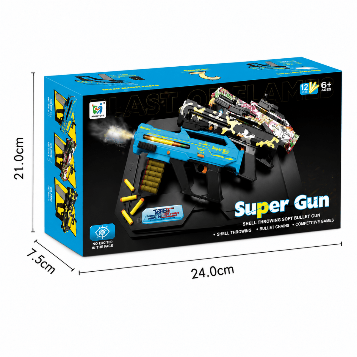 Super Blaster Foam Dart Launcher with Shell Ejecting Action