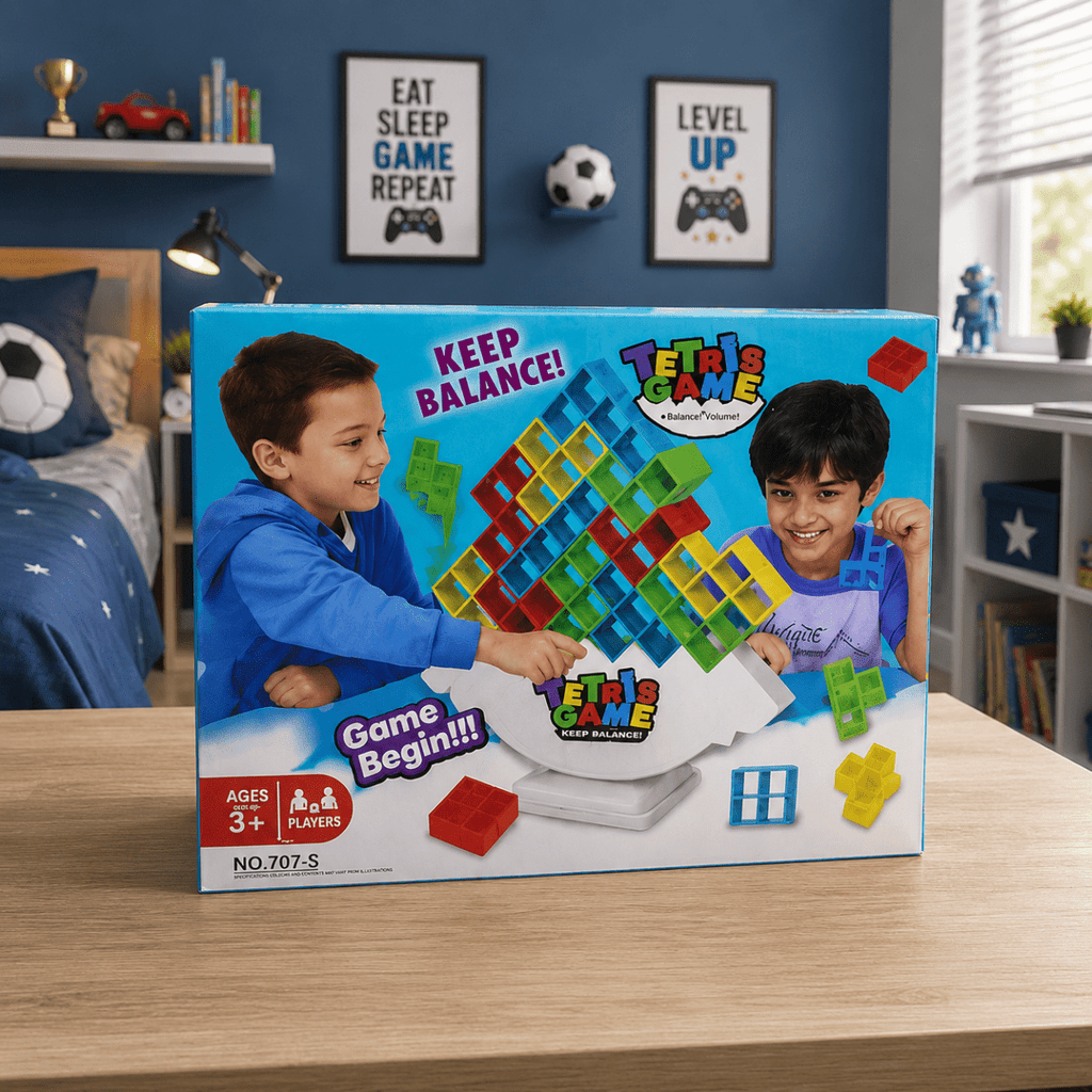 Balance Tower Tetris Puzzle Game for Kids – Fun Family Stacking Challenge