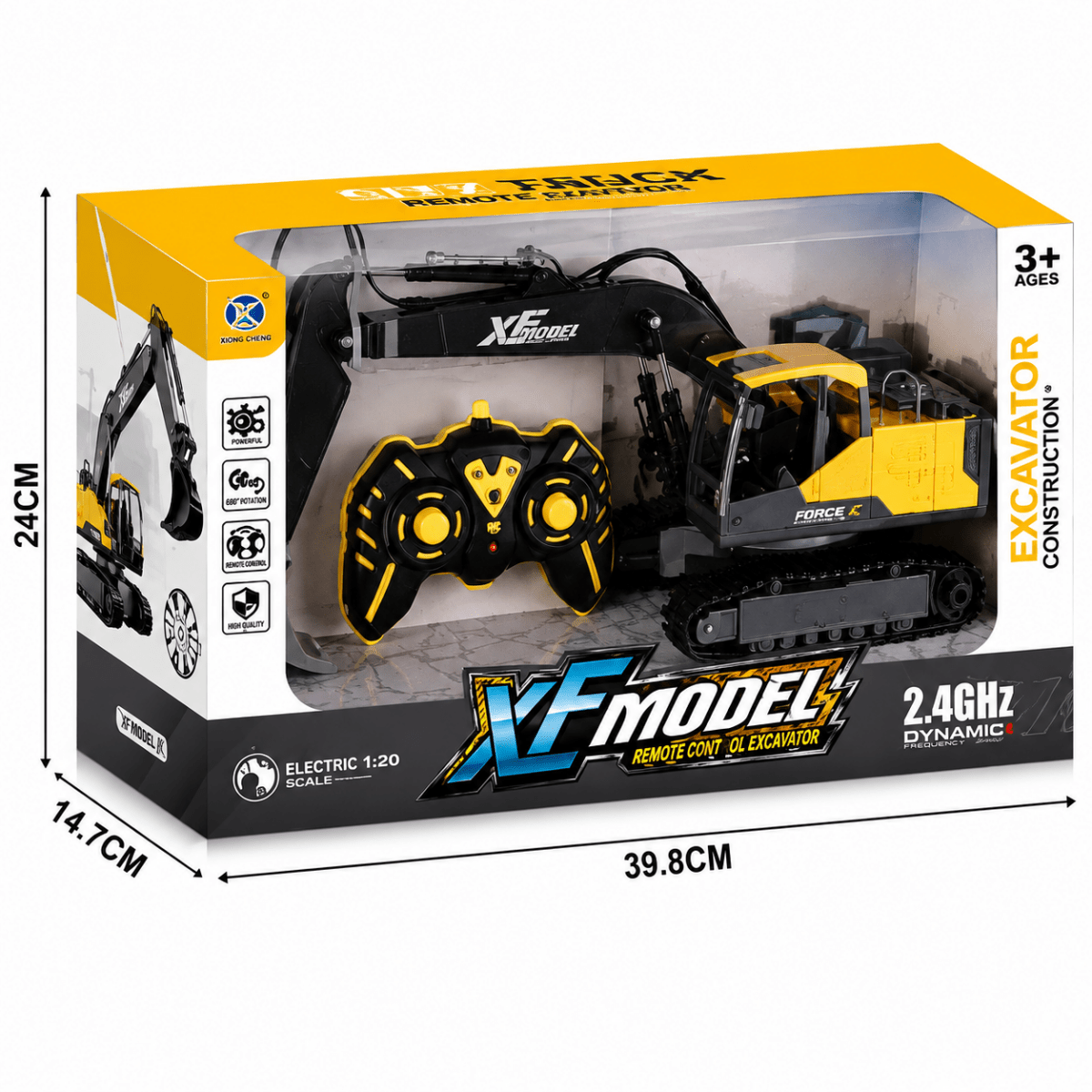2.4GHz Remote Control Excavator Construction Machine with Full Function Control