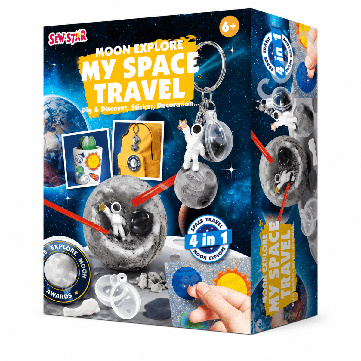 4-in-1 Sew Star Moon Explore – My Space Travel Creative Discovery Kit