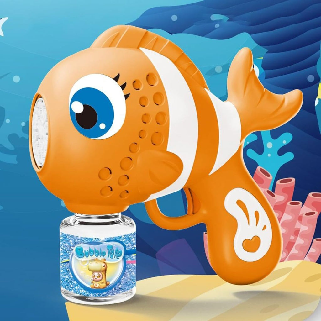 Fish Bubble Blaster Gun – Automatic Bubble Fun with Lights