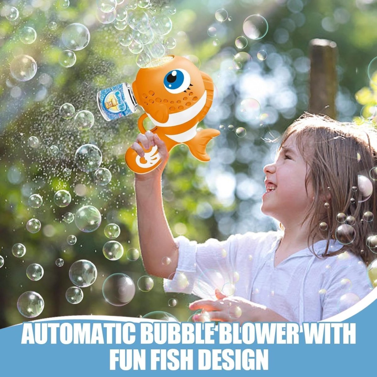 Fish Bubble Blaster Gun – Automatic Bubble Fun with Lights