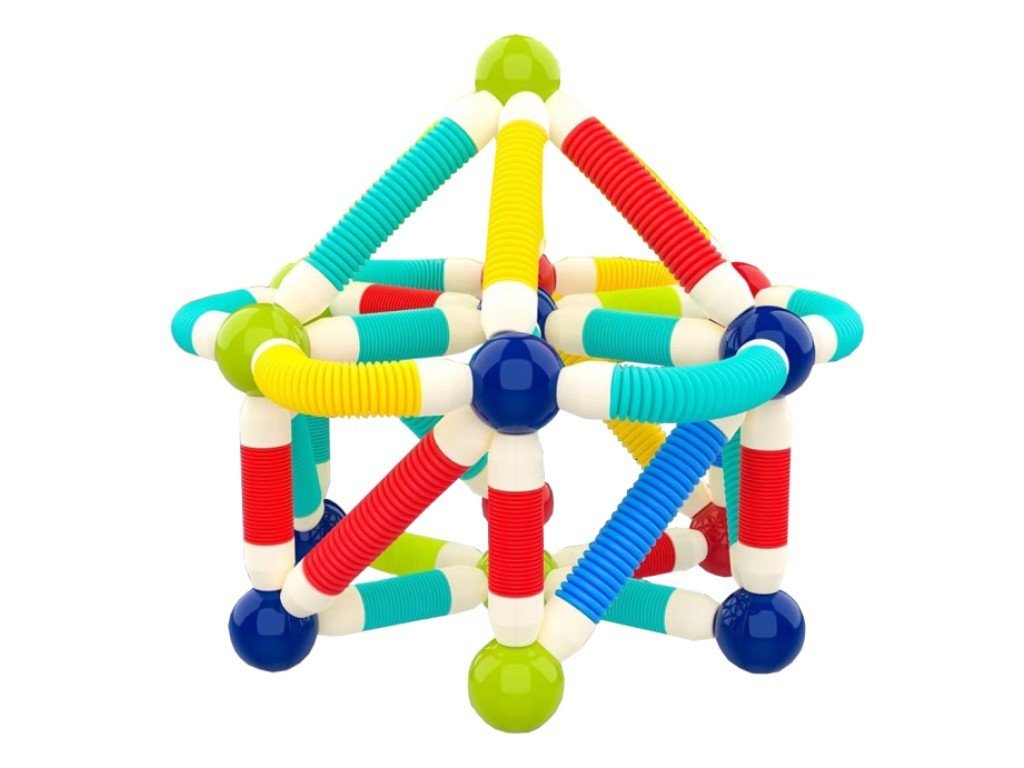 🧲 Flexible Stretchable Pop Tube Magnetic Sticks Building Set – Creative STEM Toy