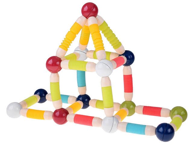 🧲 Flexible Stretchable Pop Tube Magnetic Sticks Building Set – Creative STEM Toy