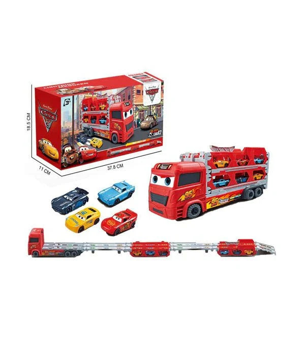 🚚💥 Foldable Transport Truck Toy with Car Ejection Launcher
