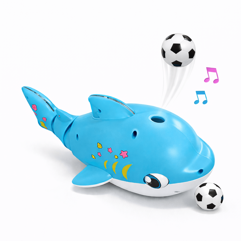 Fun Moving & Blowing Ball Musical Shark