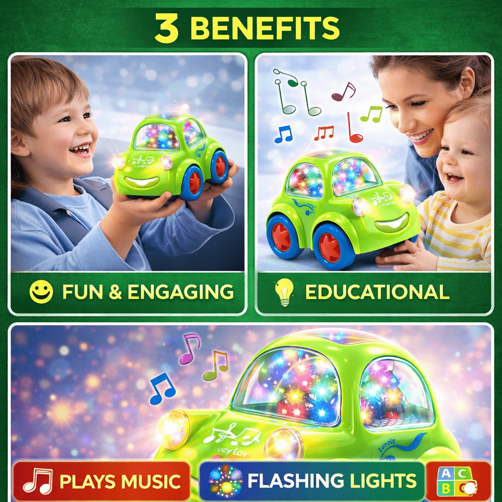 Funny Foxi Musical Car – Dancing Animal Music Ride for Kids