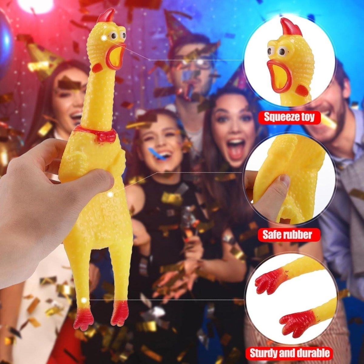 Funny Squeak & Scream Chicken