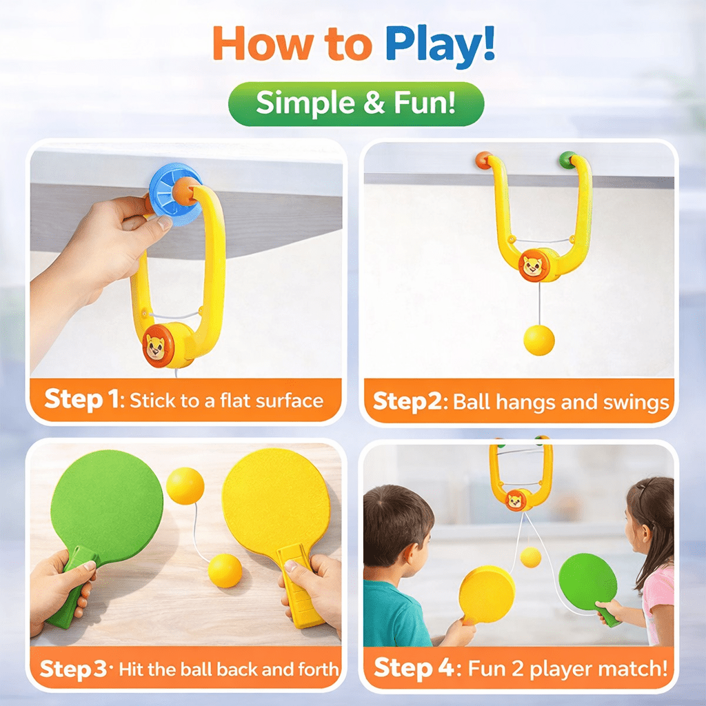 Hanging Table Tennis Portable Paddles Game- 1 & 2 player