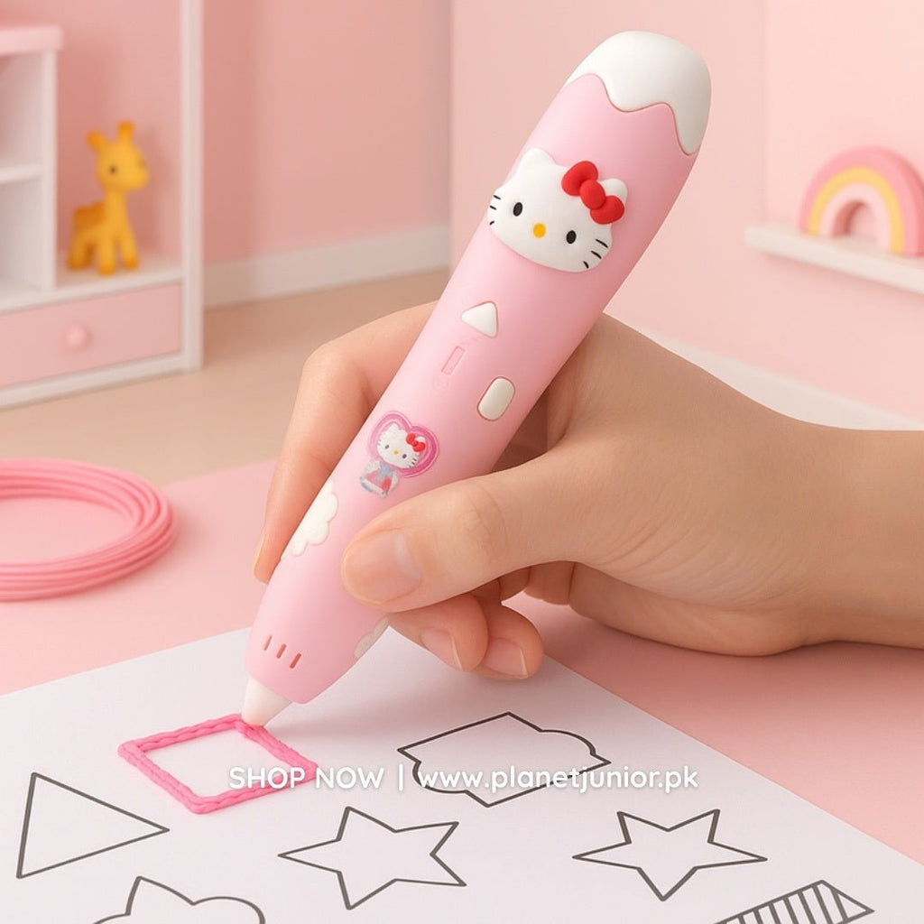 Hello Kitty 3D Printing Pen – Rechargeable & Safe for Kids!