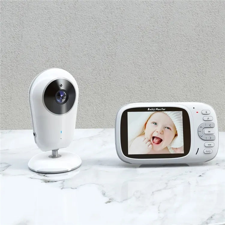 High-Resolution Baby Video Monitor – 3.2" LED, Clear Audio & Safe Connection