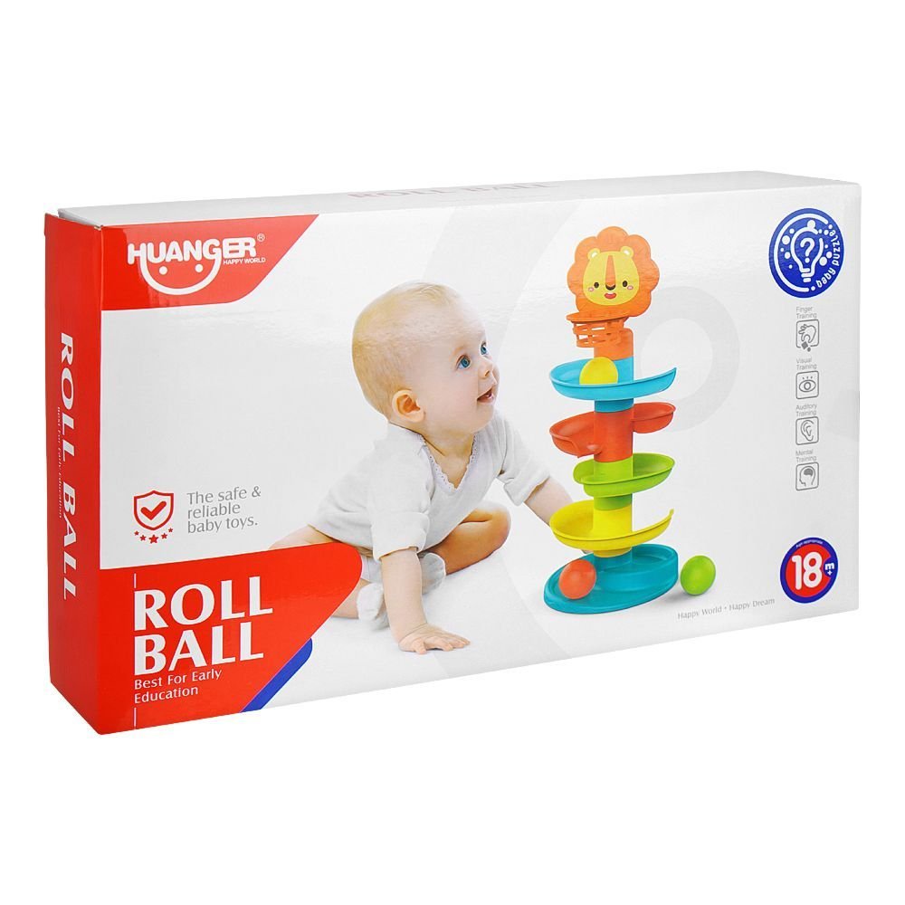 🦁 Huanger Roll Ball Tower – Early Learning Spiral Toy