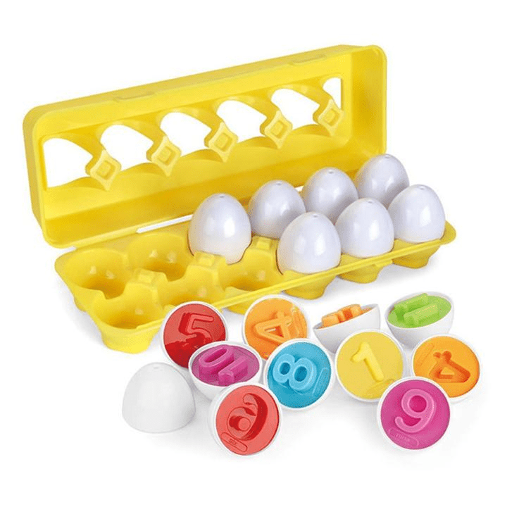 Montessori Matching Eggs Learning Set – Number & Color Sorting Puzzle