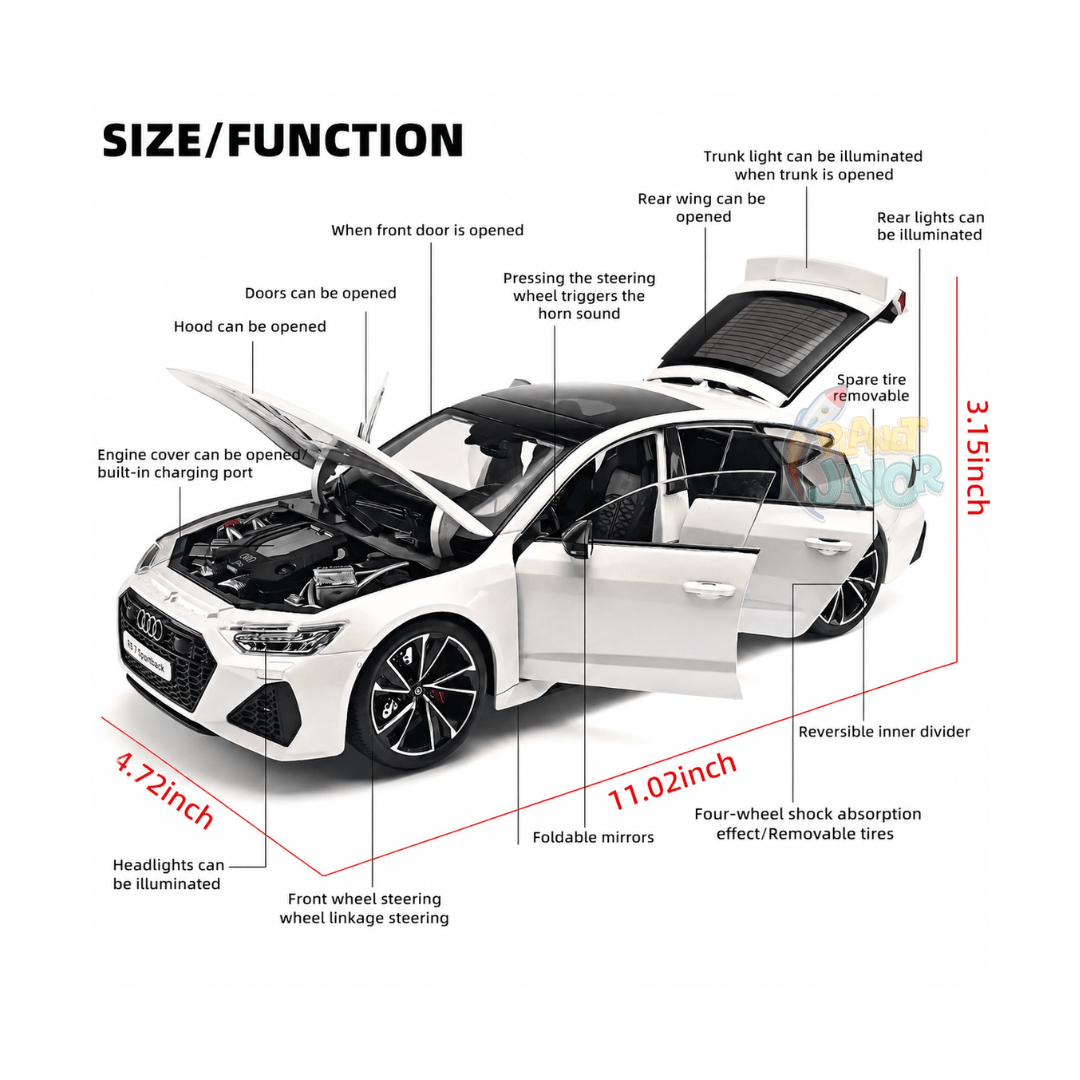1:18 Diecast Audi RS 7 Sportback Model Car with Remote