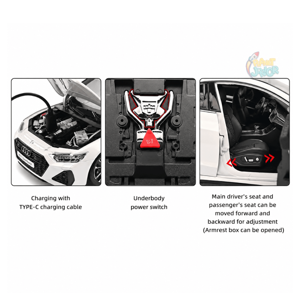 1:18 Diecast Audi RS 7 Sportback Model Car with Remote