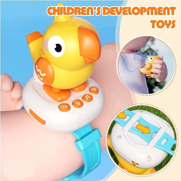 Interactive Wrist Watch Repeater Talking Parrot with Voice Control
