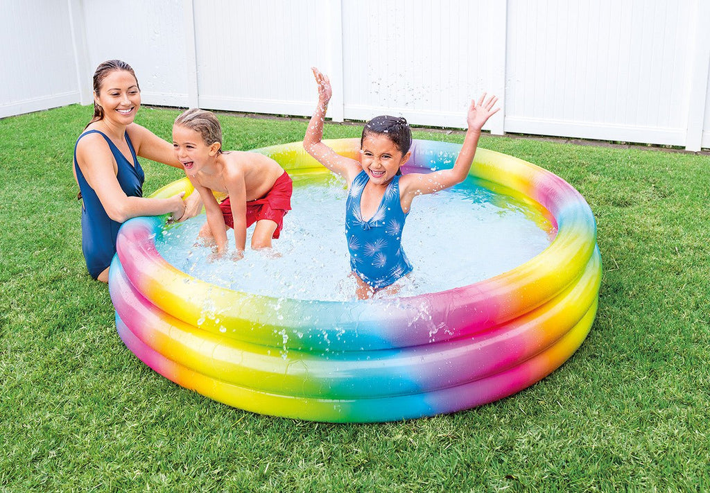 Intex Rainbow Ombre Inflatable Pool | 5.5 Feet x 1 Feet+