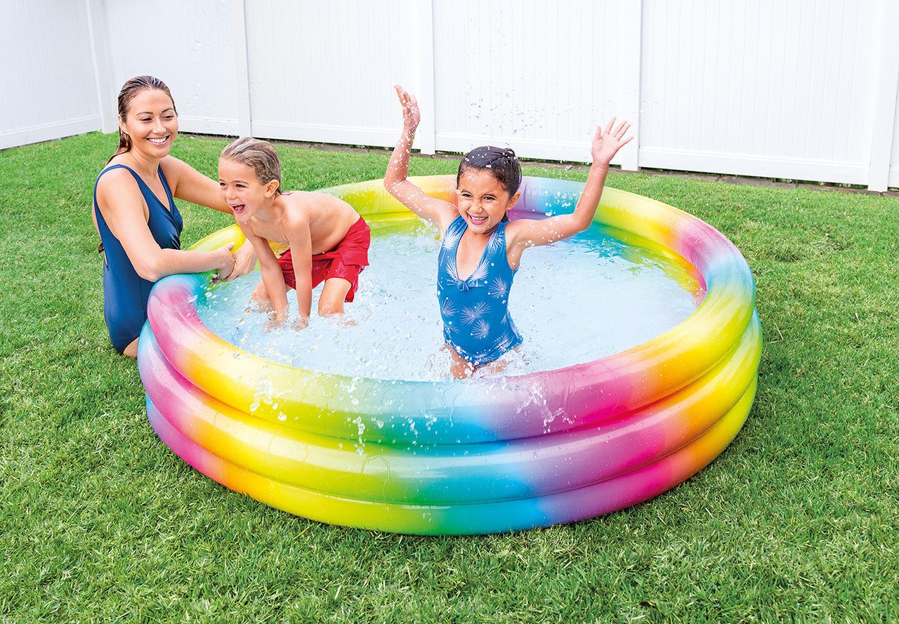 Intex Rainbow Ombre Inflatable Pool | 5.5 Feet x 1 Feet+