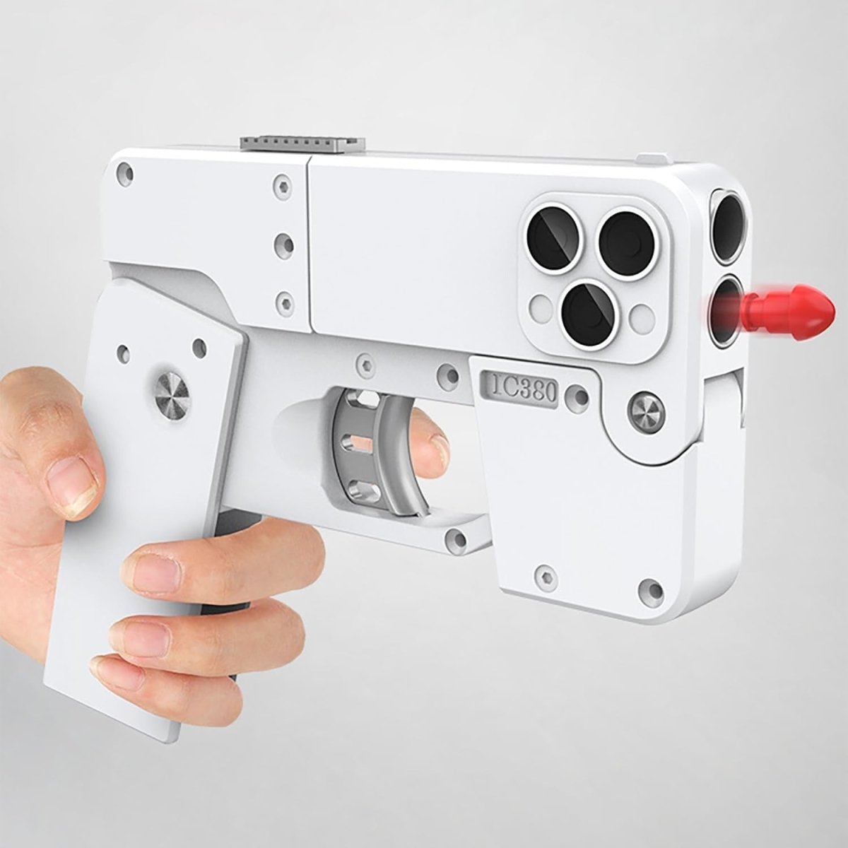 iPhone Style Shooting Gun with Shell Ejection and Foam Darts