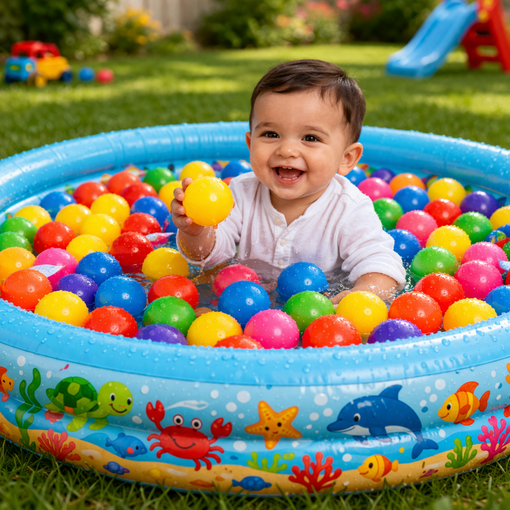 Jumbo 50 Pcs Color Ball Pack – Big Size, Bigger Fun!
