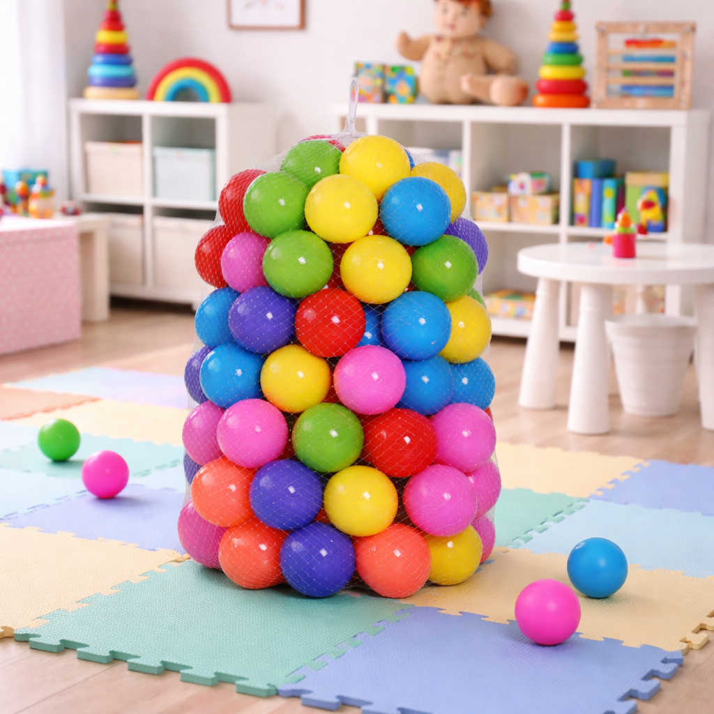 Jumbo 50 Pcs Color Ball Pack – Big Size, Bigger Fun!
