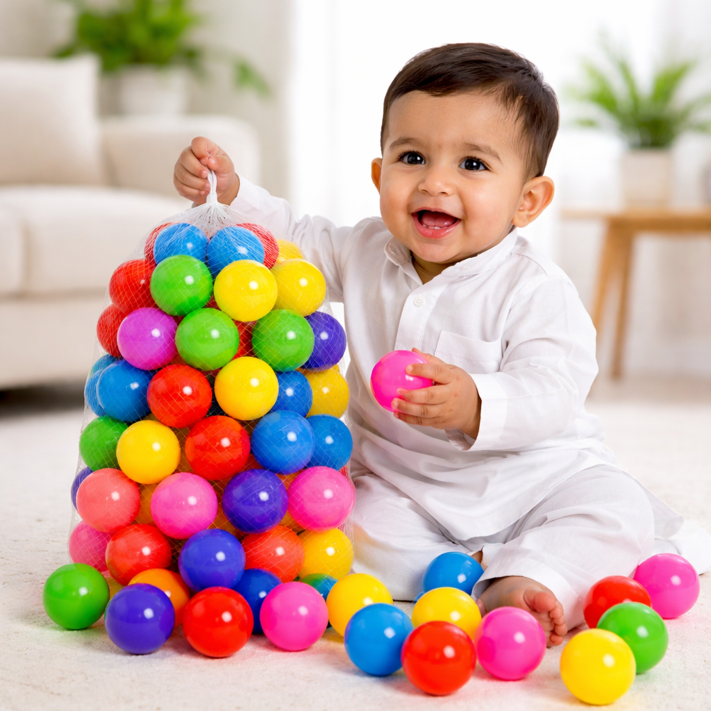 Jumbo 50 Pcs Color Ball Pack – Big Size, Bigger Fun!
