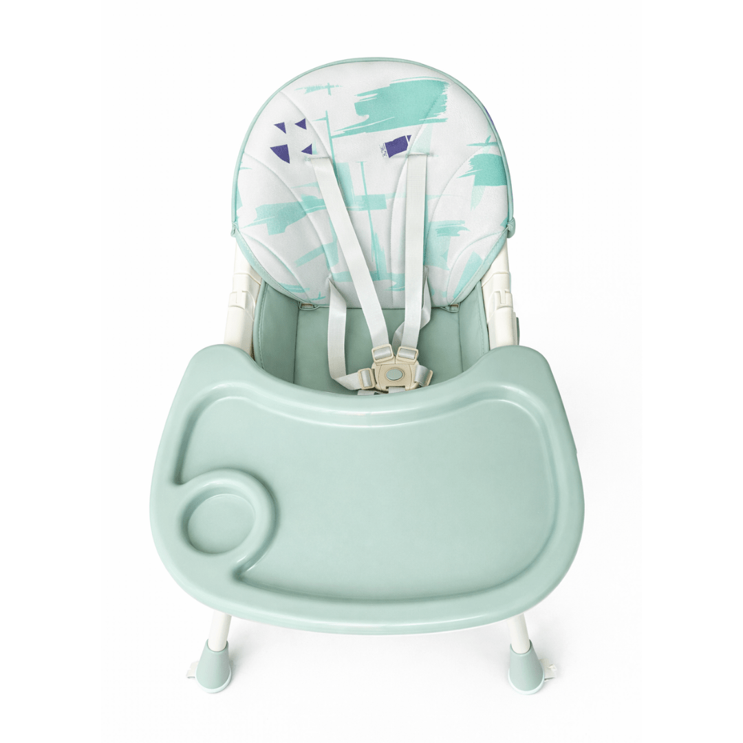 Kidilo Premium 3-in-1 Convertible Baby Feeding High Chair with Wheels