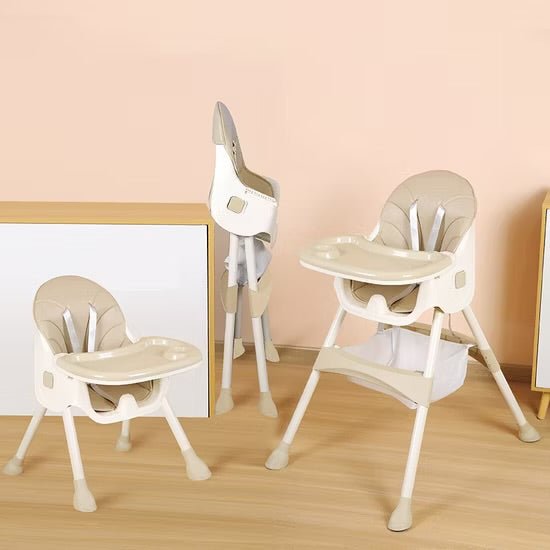 Kidilo Premium 3-in-1 Convertible Baby Feeding High Chair with Wheels