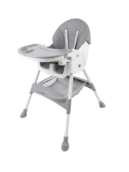 Kidilo Premium 3-in-1 Convertible Baby Feeding High Chair with Wheels