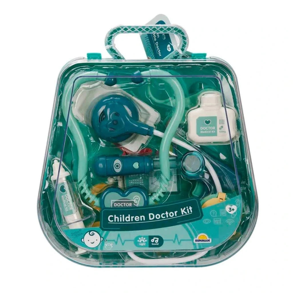 Kids Doctor Play Set with Carry Case – Pretend Medical Kit with Light