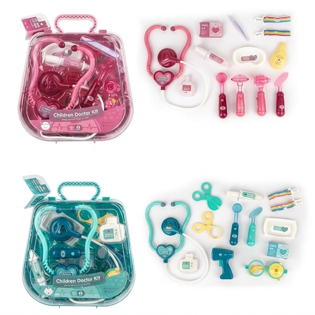 Kids Doctor Play Set with Carry Case – Pretend Medical Kit with Light