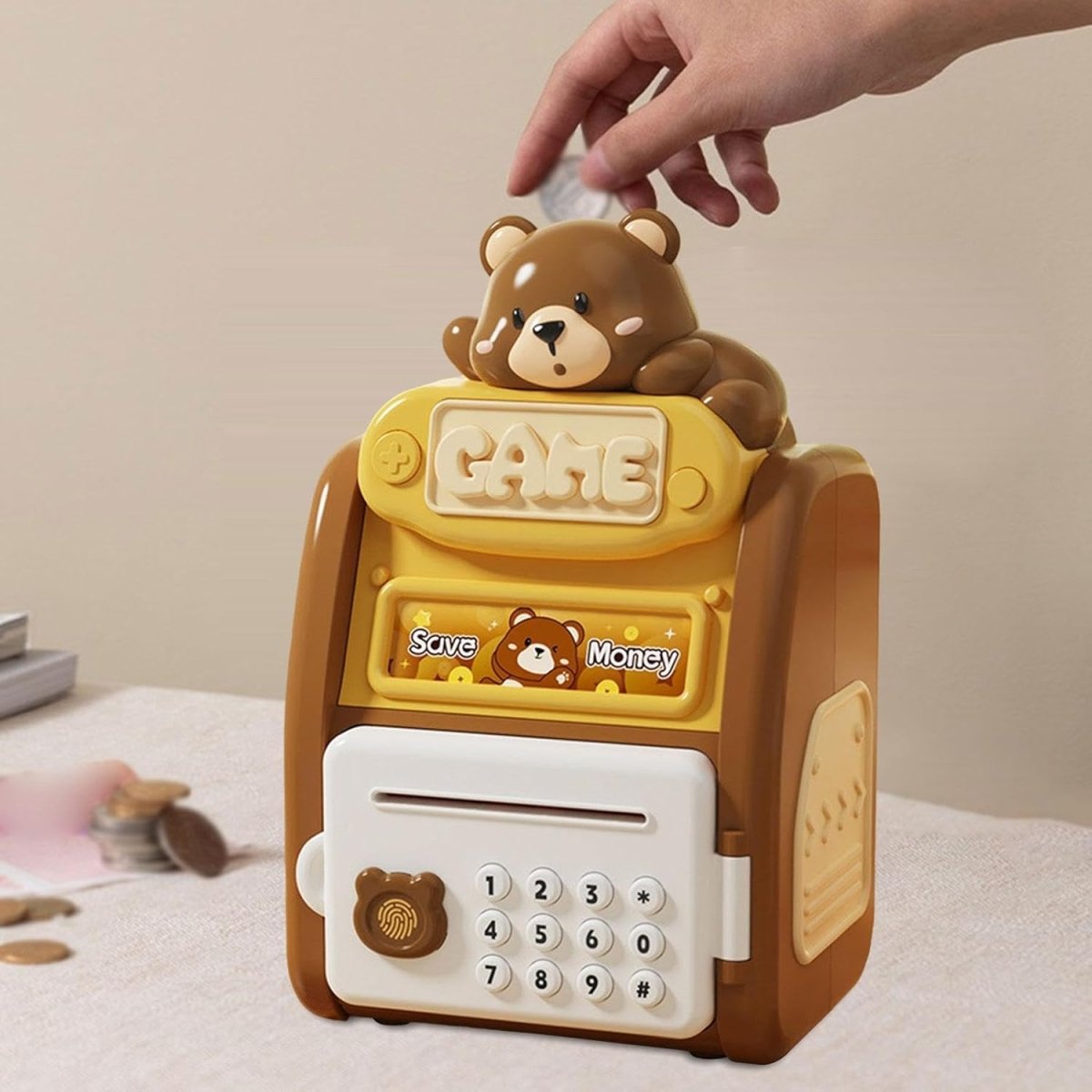 Kids Electronic Password Piggy Bank with Lock – Smart Money Saving Box for Children