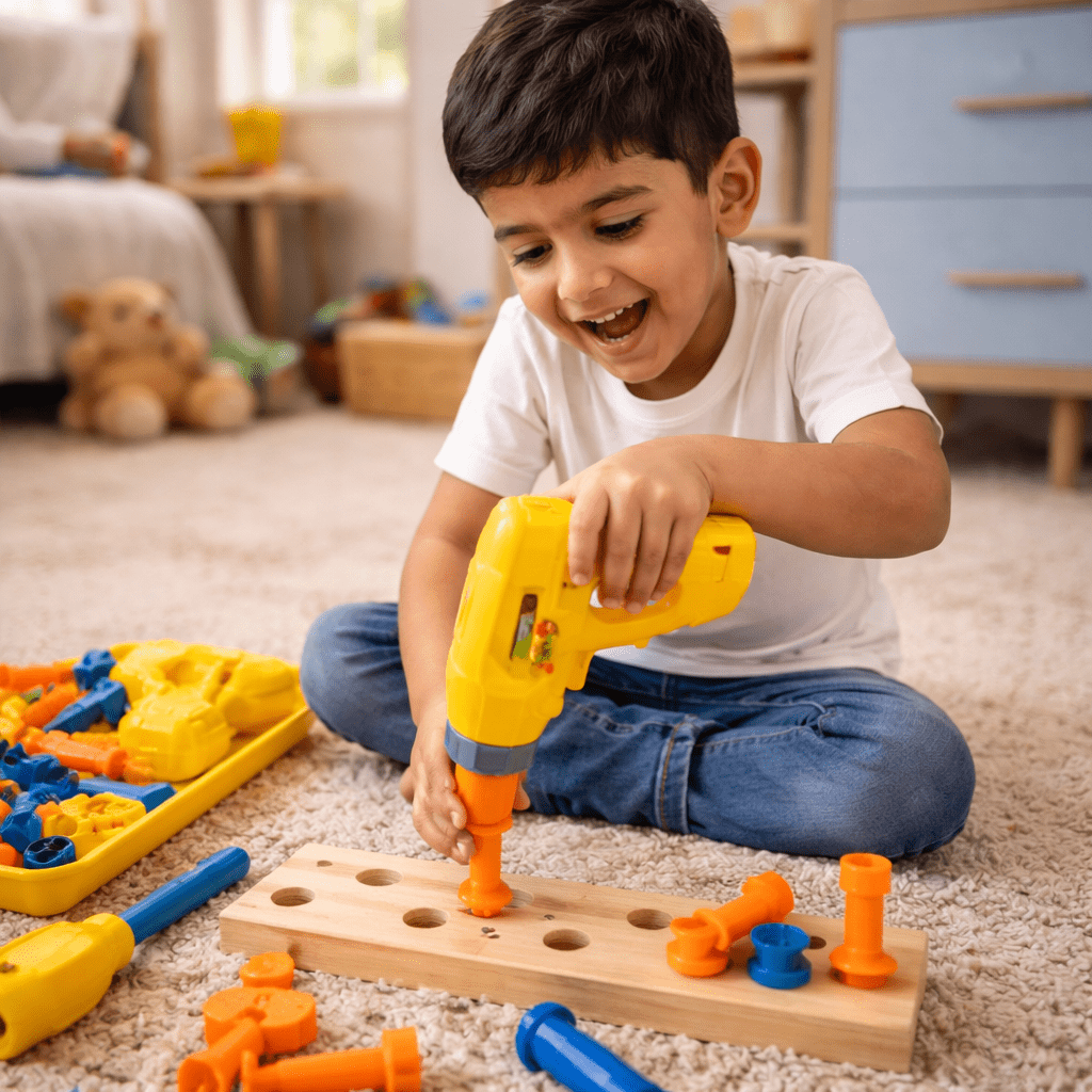 Kids Engineering Tool Set – DIY Construction Play Kit with Tools