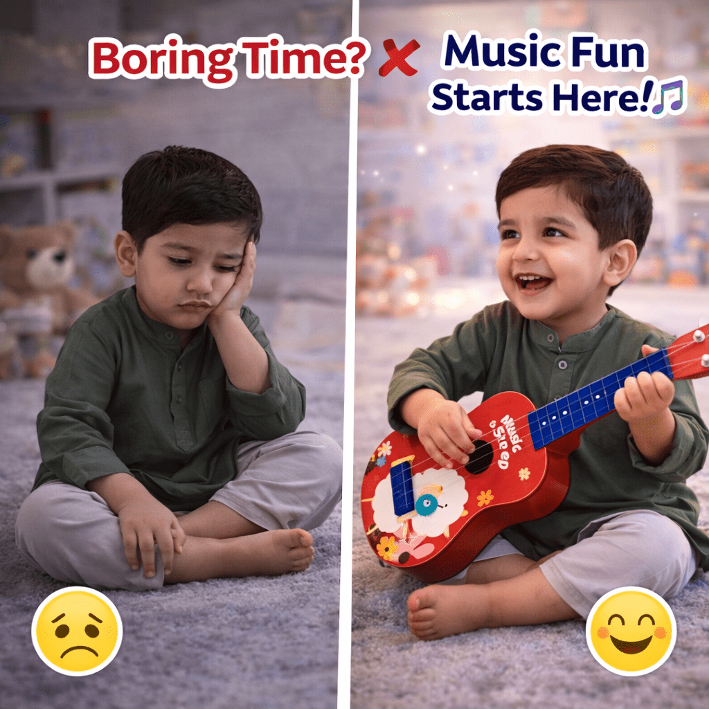 Kids Musical Ukulele Guitar – Colorful Learning Instrument with Fun Sound