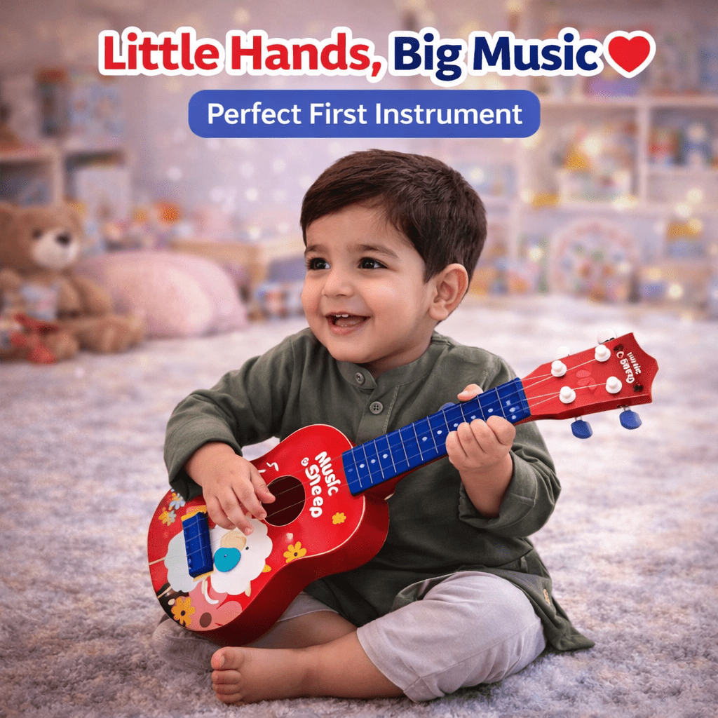 Kids Musical Ukulele Guitar – Colorful Learning Instrument with Fun Sound