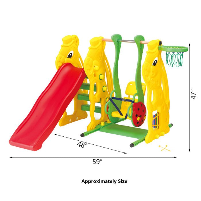 Kids Slide and Swing Set for Fun Adventures