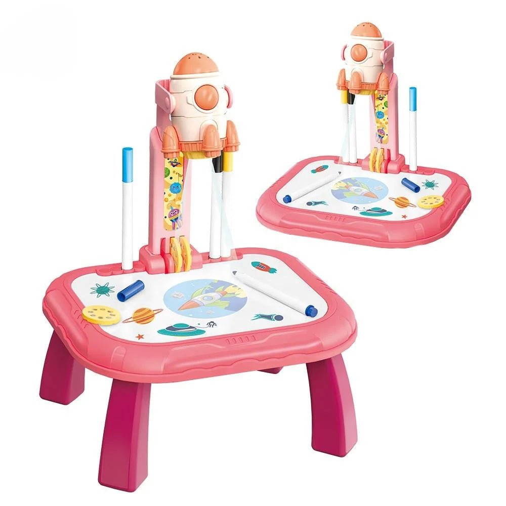🚀 Kids Spaceship Painting Projection Table