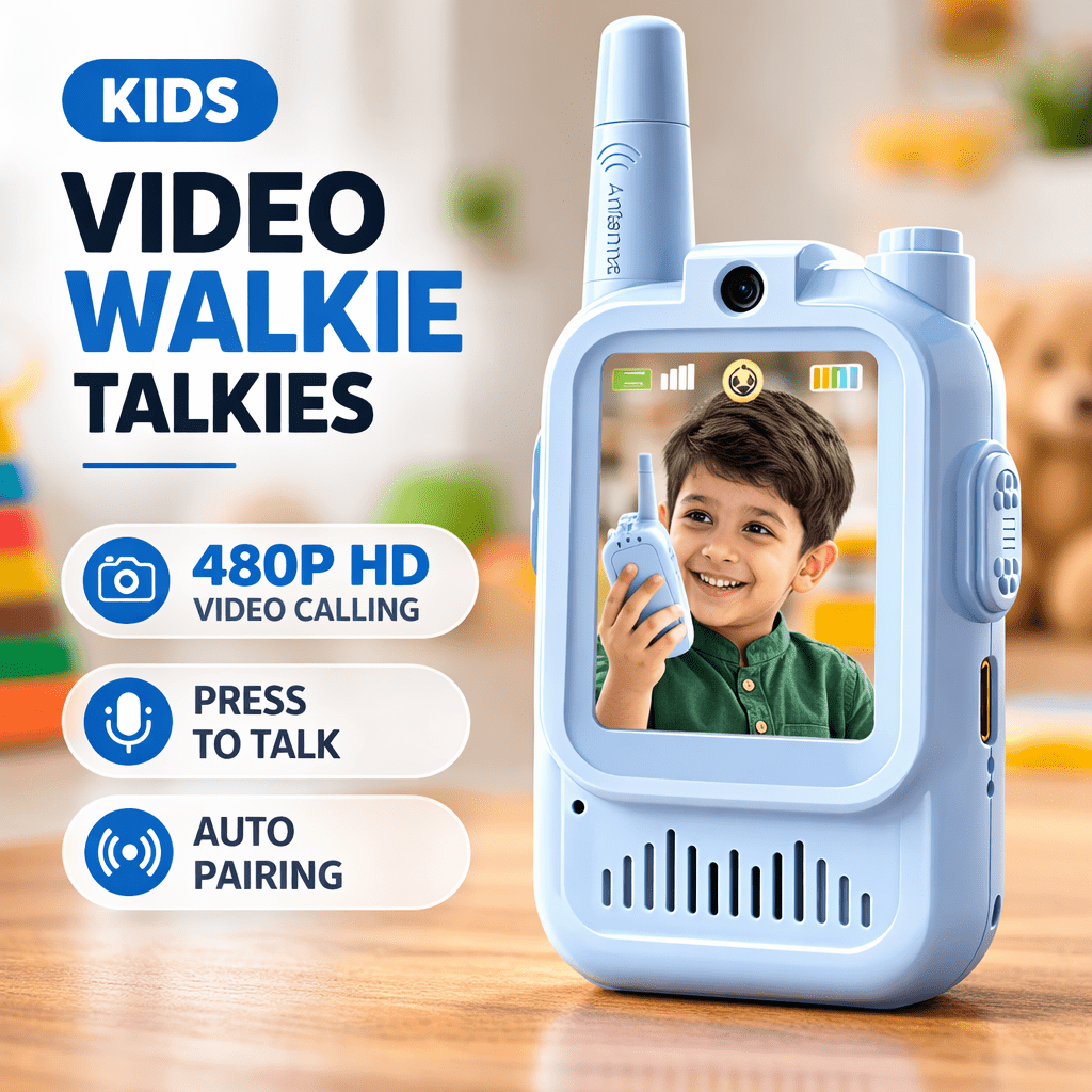 Kids Video Walkie Talkie Camera – HD Video Calling Communication Device