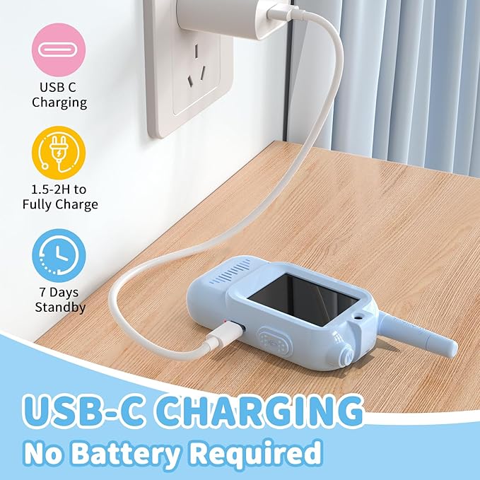 Kids Video Walkie Talkie Camera – HD Video Calling Communication Device