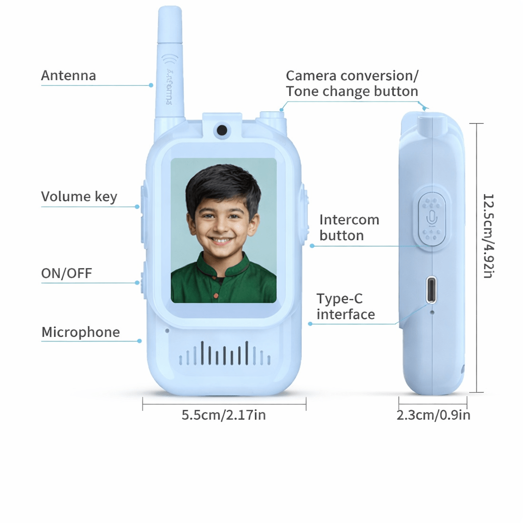 Kids Video Walkie Talkie Camera – HD Video Calling Communication Device