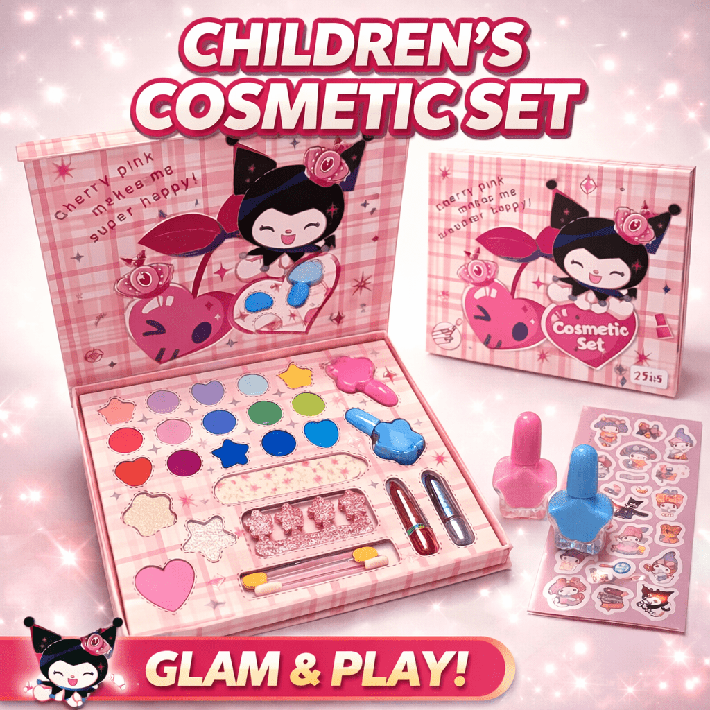 Kuromi Pretend Makeup Box – 25-Piece Cosmetic Play Set